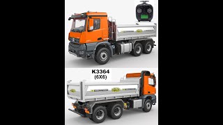 New KABOLITE K3363 K3364 1/14 RC Hydraulic Dump Truck Metal Model RC Car Adult Toys