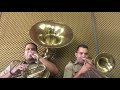 Dobrado Saudade de Minha Terra - Sd.Freitas (Tuba Bb) e Sd. Célio (Trombone)