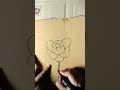 Rose flower drawing techniques pencil sketch #shorts #reel how to draw Rose🌹flower drawing essay🦜🐦🦚🍵