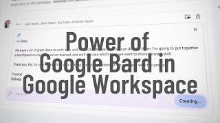 Google Bard Demo In Google Doc, Gmail, Google Slides, Notes | Use Bard with Google Workspaces #bard