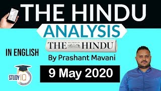 English 9 May 2020 - The Hindu Editorial News Paper Analysis [UPSC/SSC/IBPS] Current Affairs