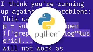 Python Subprocess Grep