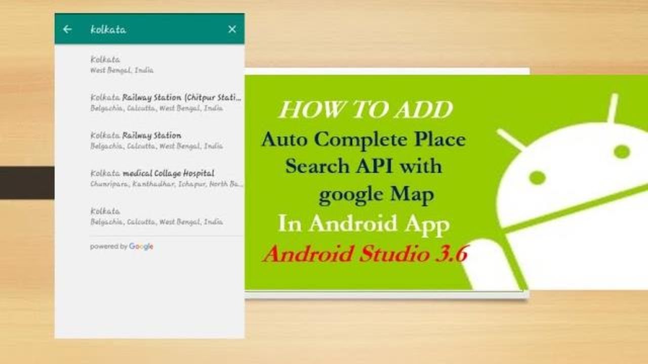 How To Integrate Google Places Autocomplete API In Android || Places ...