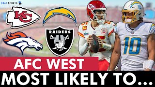 AFC West Predictions & Superlatives Before 2024 Season: The Kansas City Chiefs Are Most Likely To…
