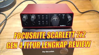 FOCUSRITE SCARLETT 2i2 GEN 4 SOUNDCARD FITUR LENGKAP