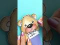 DIY ✨cute✨ BEAR bookmark 🐻🥹 Simple Paper Crafts 💗