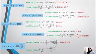 Numerical Analysis - Rounding Off Errors and Computer Arithmetic
