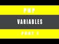 Php Variables Tutorial Php for beginners