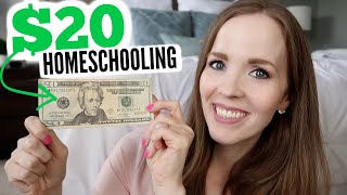 NOTHING OVER $20! | HOW TO HOMESCHOOL ON A BUDGET | HOMESCHOOLING ON A BUDGET | CURRICULUM CHOICES