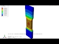 steel API X70 :failure of  tensile test using ductile damage (element deletion using Abaqus)