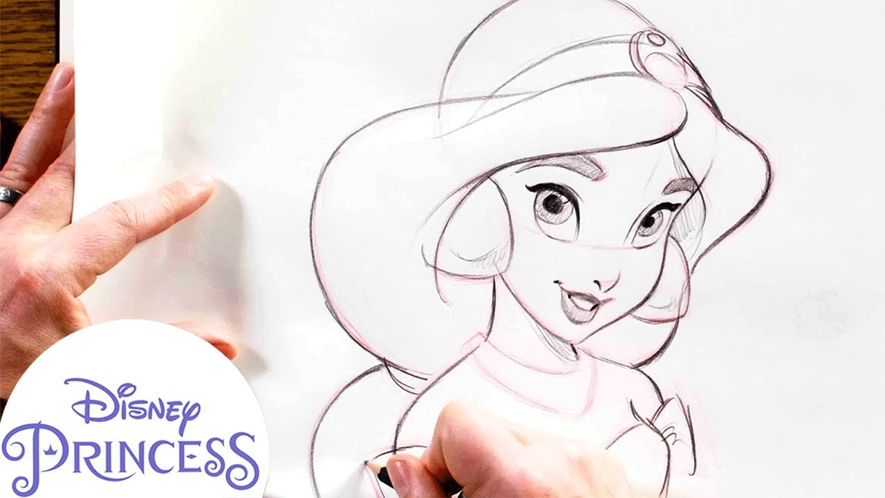 How To Draw Jasmine From Disney's Aladdin | Disney Princess - YouTube