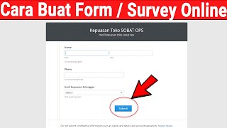 Cara Membuat Form atau Survey Online Gratis