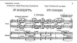 Medtner Piano Concerto No. 2 in C Minor Op. 50 - Nikolai Demidenko Live 1990 Belfast (SCORE)