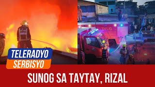 Almost 100 families affected by fire in Taytay, Rizal | Teleradyo Serbisyo (03 February 2025)