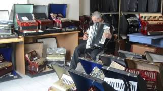 EXCELLENT PROF.  CASSOTTO ACCORDION FOR SALE - WELTMEISTER CONSONA 120 bass,16 reg.