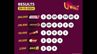 UWINN DRAW RESULT FOR 29-12-2024