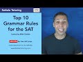 Top 10 SAT Grammar Rules You MUST Memorize