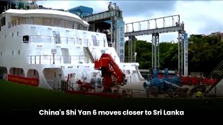 China 's Shi Yan 6 moves closer to Sri Lanka