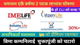 Divend alert for insurance company/ बर्षमा 2 पटक लाभांश घोषणा/ बम्पर लाभांश दिदै/ shree tech Nepal