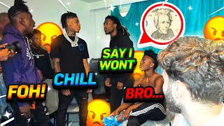 Prime & NLE Choppa Friend get into a HEATED ARGUMENT On Adin Ross Stream!