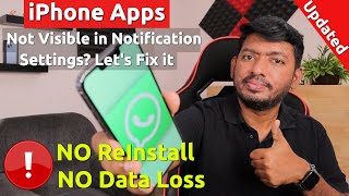 iPhone Apps Not Showing PUSH Notifications Settings? 🔥NO ReInstall, NO Data Loss | Let's Fix It