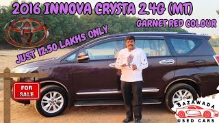 2016 Innova Crysta G 7 seat for sale Call 9676965607