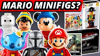 LEGO NEWS! Mario Reveal?! Disney 100 Minifigs! Mandalorian Season 3! Super Star Destroyer! Pac-Man!