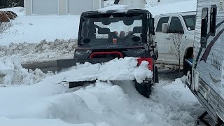 BEST UTV SNOW PLOW Kimpex Click n Go 2 Plow review 2022 Polaris Ranger 1000XP Crew