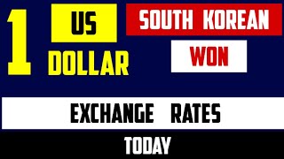 1 USD to KRW - Convert US Dollars to South Korean Won Rates Today 09 JUNE 2024 韩元 兑 美元