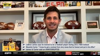 Dan Orlovsky backlash LeBron James says he trained to be a football player during 2011 NBA | Get Up