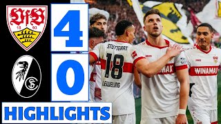 VfB Stuttgart vs SC Freiburg (4-0) | All Goals \u0026 Extended HIGHLIGHTS || Bundesliga!