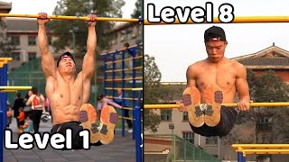 15 Levels of L-Sit Pull Ups - It is Said That Only 1 Person Out of 10 Million Can Reach Level 9