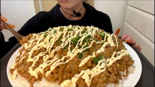 【ASMR，咀嚼音】Natto Rice with sugar！お砂糖入り納豆ご飯！