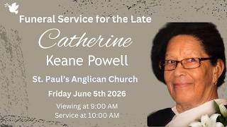 Catherine Keane Powell - Funeral Service
