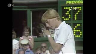 Boris Becker vs Kevin Curren - Wimbledon Final 1985 - Highlights #borisbecker #wimbledon #tennis