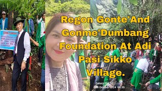 Regon Dumbang Foundation Programme at Adi Pasi Sikko village.