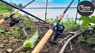 Fishing with a CHAIN SAW! (Spring Carp Fishing)