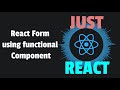 Create React Form using functional component | Beginner