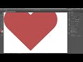 flat design heart illustrator tutorial