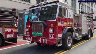 COMPILATION OF MULTIPLE FDNY UNITS RESPONDING TOGETHER TO SEPARATE CALLS IN NEW YORK CITY.  26