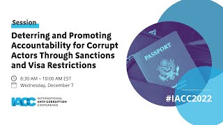 Deterring and Promoting Accountability for Corrupt Actors through Sanctions and Visa Restrictions