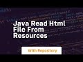 java read html file from resources