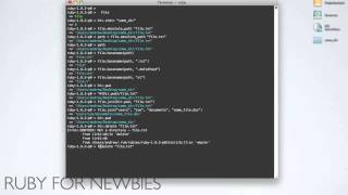 Ruby for Newbies: Working with Directories and Files