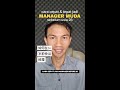 如何在26岁前快当经理 CARA CEPAT & TEPAT JADI MANAGER SEBELUM 26 TAHUN