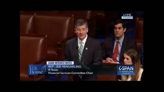 Chairman Hensarling Speaks in Strong Support of Protecting Consumers' Access to Credit Act