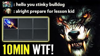 FASTEST SCEPTER 10 MIN WTF FARM - Lycan 7.22 Scepter Dota 2 by AdmiralBulldog
