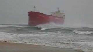 Shipwreck Newcastle Nobbys Beach Storm