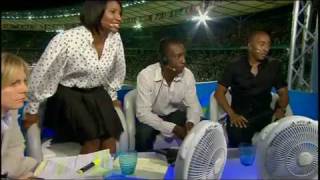 Michael Johnson's Reaction to Bolt's 9.58 Record [HD]