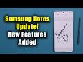Samsung Notes Gets New UPDATE - 3 New Features Added (All Samsung Phones)