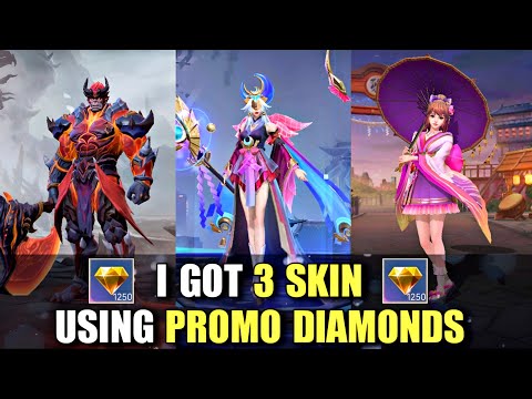 TENGO 3 PIEL USANDO DIAMANTES PROMOCIONALES MOBILE LEGENDS DIAMANTES PROMOCIONALES